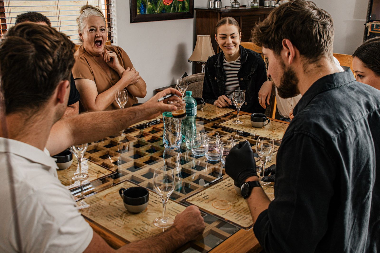 Guests at a Ramkat house brew tasting
